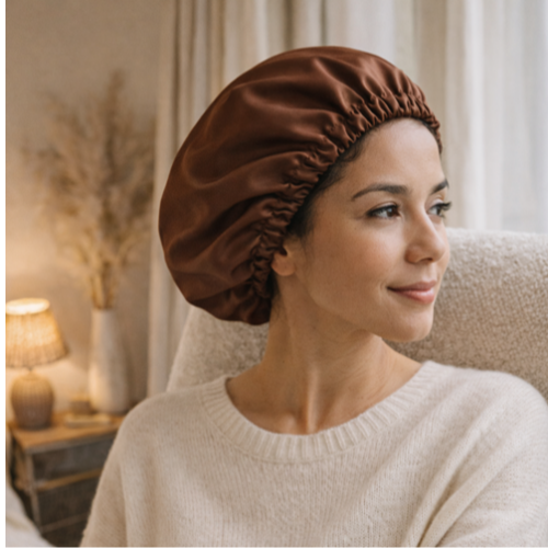 Bonnets de nuit en soie