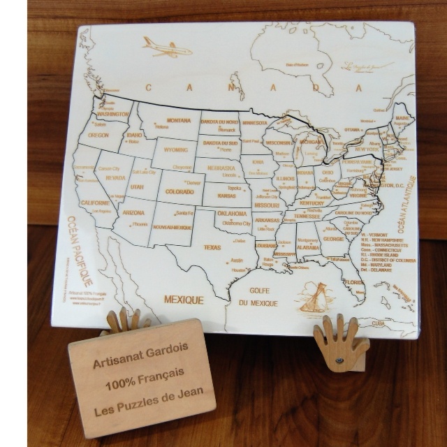 Puzzle Etats Unis JS Artisanat Français