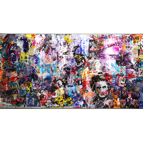 Tableau "Graff - POPOPOP" par l'artiste Cédric BOUTEILLER