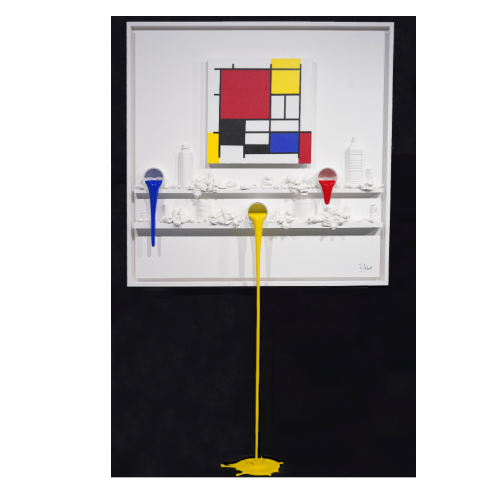 Tableau "Atelier Mondrian" par l'artiste Paul SIBUET