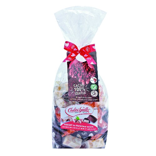 SAC 400G TRIO FLW NGT MTL ET ENROB CHOC NOIR & L/O