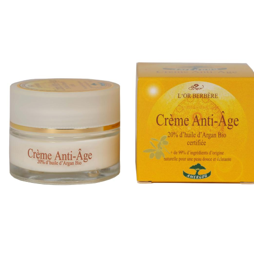 Crème Anti-âge à l'huile d'Argan Bio