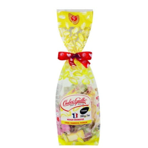 SAC 400g FLW NOUGAT CITRON FRAMBOISE PISTACHE