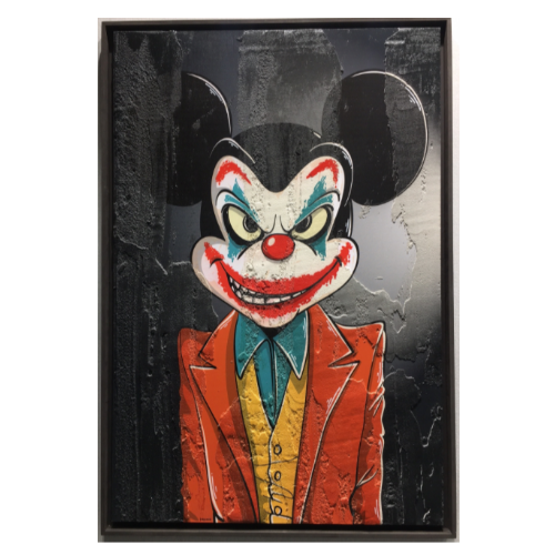 Tableau "Mickey Joker" par l'artiste PEPPONE