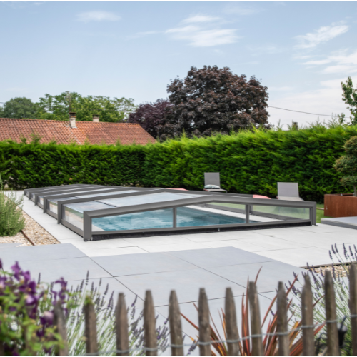 Abri de piscine téléscopique