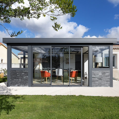 Véranda toit plat - Gamme Équilibre toit plat