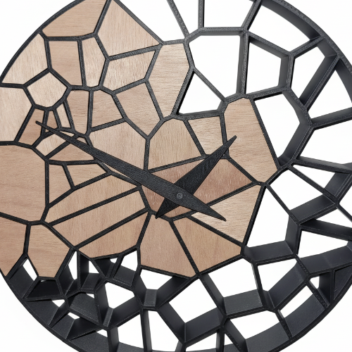 Horloge Murale en Impression 3D et Bois–Fabrication Artisanale dans le Jura