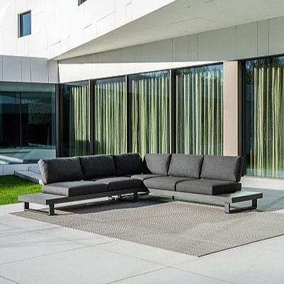 Canapé d'angle et table basse LISAIA - JATI&KEBON