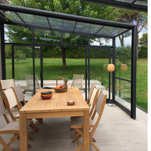 Abri de terrasse téléscopique