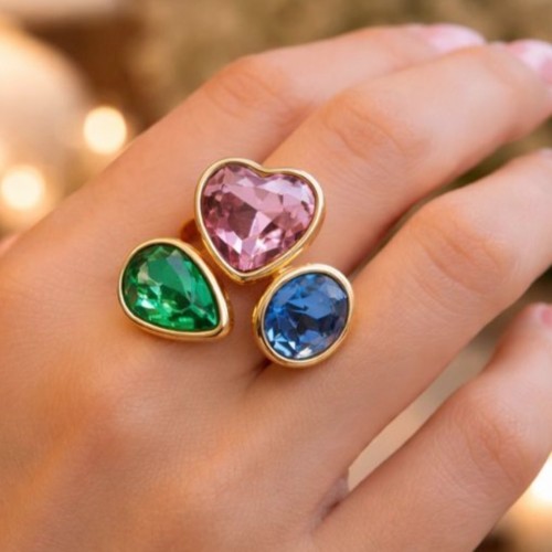 Bague colorée