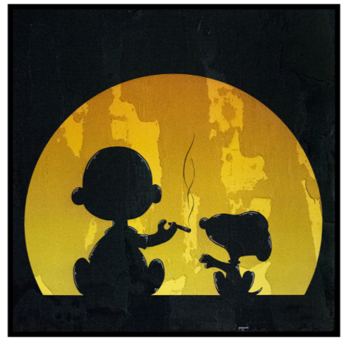 Tableau "Dark Side of the Moon V1" par l'artiste PEPPONE