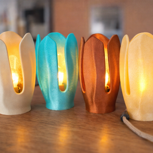 Lampe d'ambiance tulipe Fabrication artisanale française