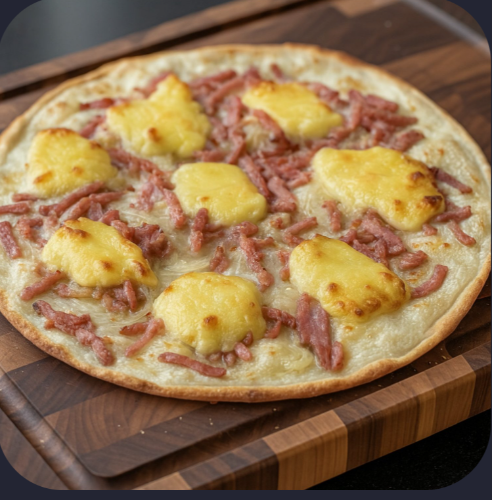 Tarte flambée munster