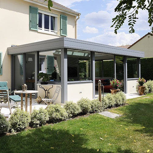 Véranda toit plat | Gamme Équilibre toit plat
