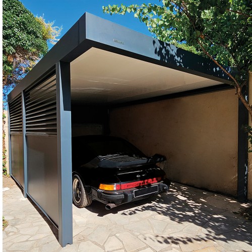 Carport et pergola à toiture fixe
