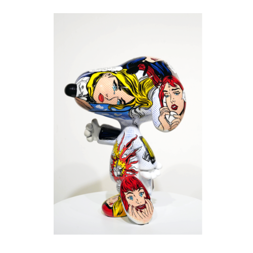 Sculpture "SNOOPY - Roy Lichtenstein" par l'artiste PEPPONE