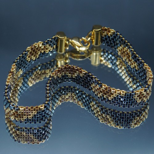 Bracelet tissé motif animalier
