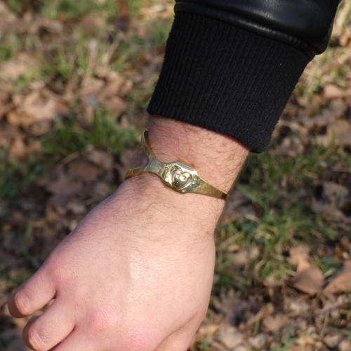 Bracelet gravé - Clé d'octave, Saxophone Alto