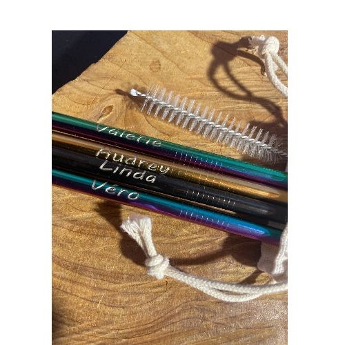 Pailles inox avec personnalisation