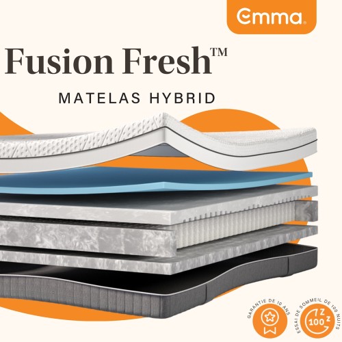 Matelas EMMA Deluxe Fusion Fresh Hybrid