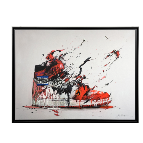Tableau "Street Air Jordan 07" par l'artiste BRUSK