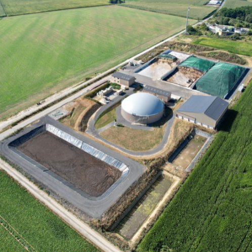 Réservoirs en béton armé pour unités de méthanisation