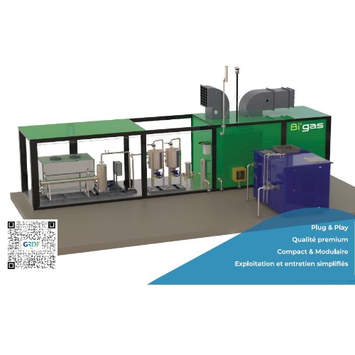 BI'GAS jusqu'à 750Nm3/h CH4 & CO2