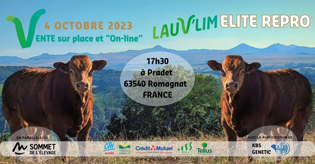 LAUV'LIM ELITE REPRO (VENTE AUX ENCHERES DE REPRODUCTEURS LIMOUSINS)