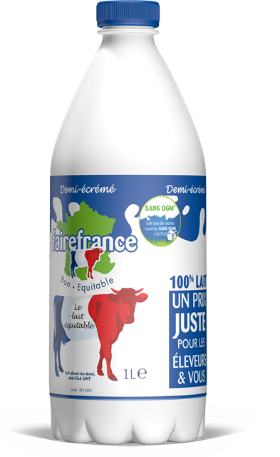 Bouteille 1L demi-écrémé