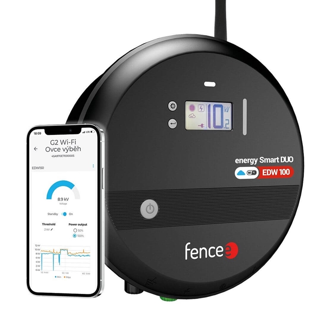 Smart Wi-Fi électrificateur de clôture électrique energy Smart DUO EDW100