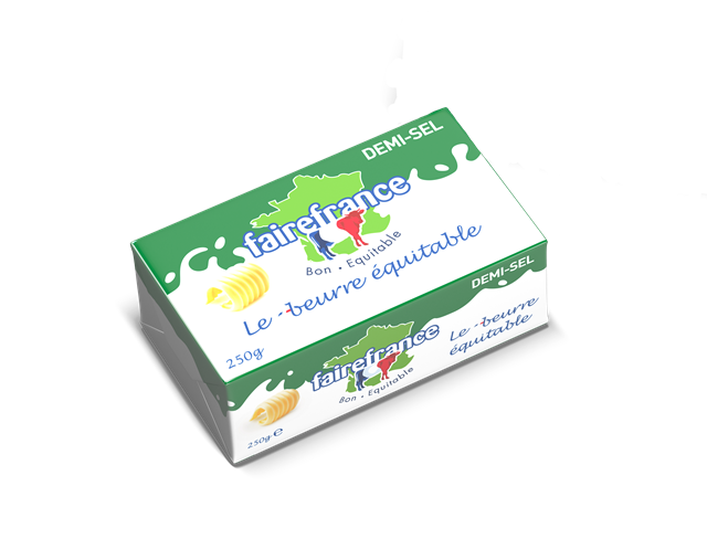 Beurre demi-sel en plaquette de 250G