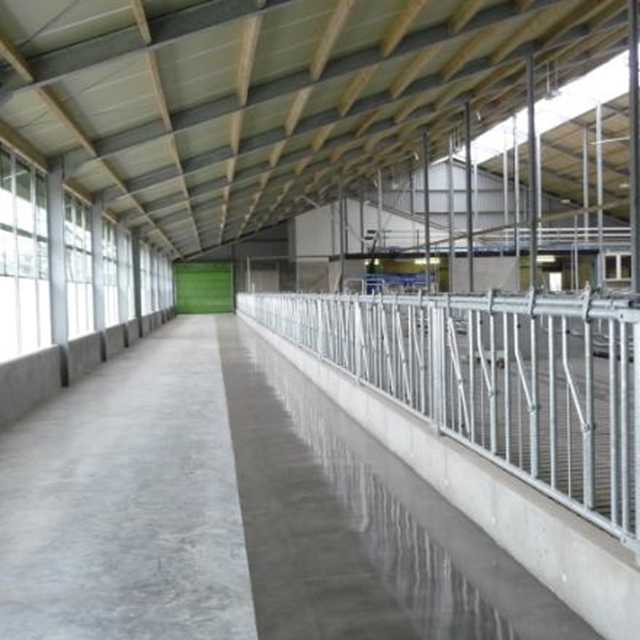 Résine table d'alimentation et salle de traite