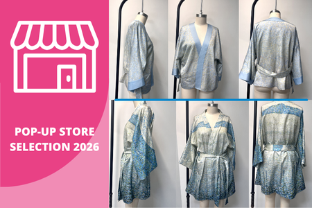 Kaftan et veste en coton et soie