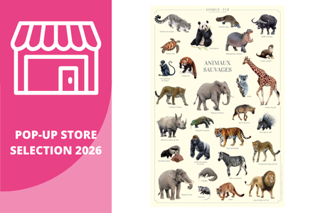 Affiche d'animaux sauvages