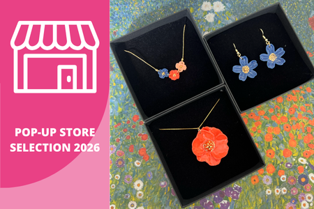 Bijoux fleurs en porcelaine