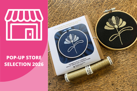 Kit de broderie en fils de soie