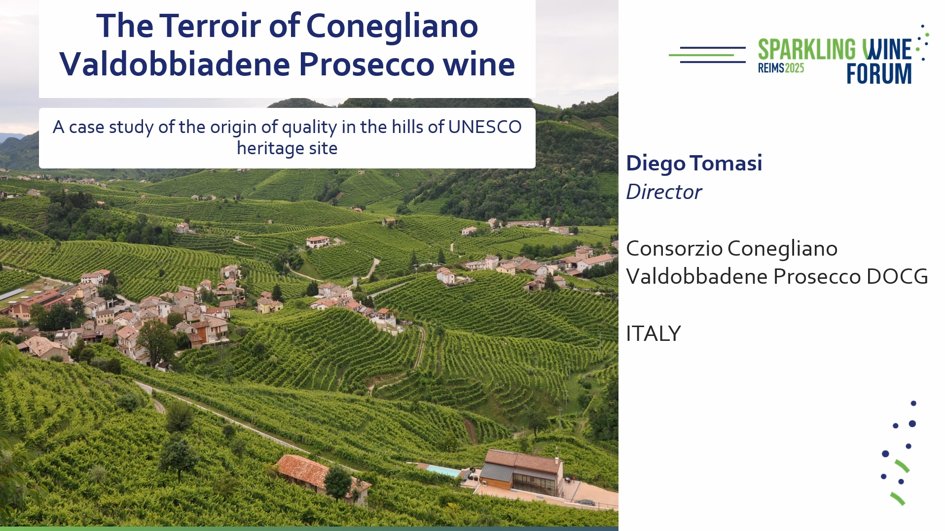 The terroirs of the Conegliano Valdobbiadene Prosecco wines: a case study on the origin of quality in the hills of the Unesco heritage site