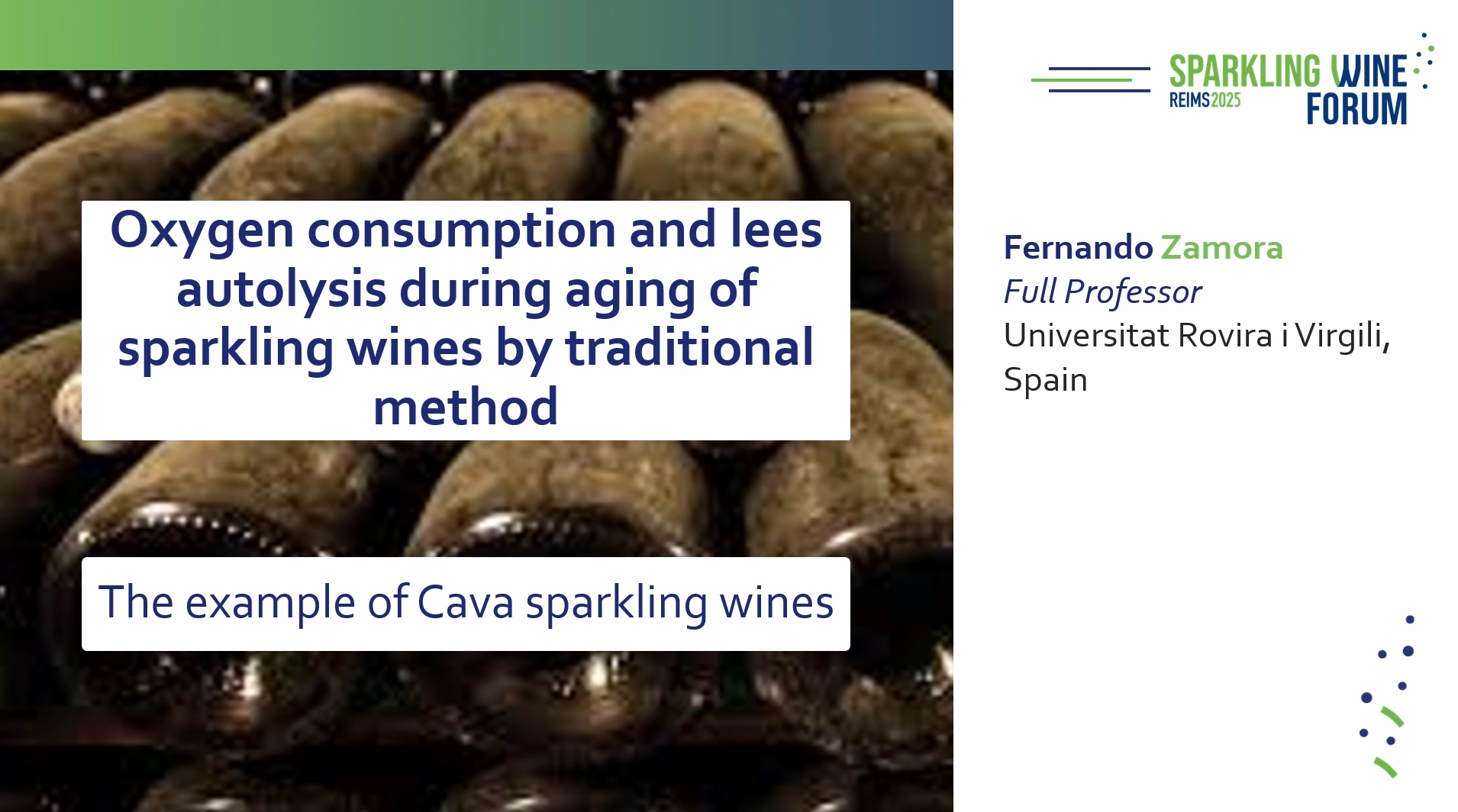 Oxygen consumption and autolysis of the lees during the ageing of sparkling wines using the traditional method