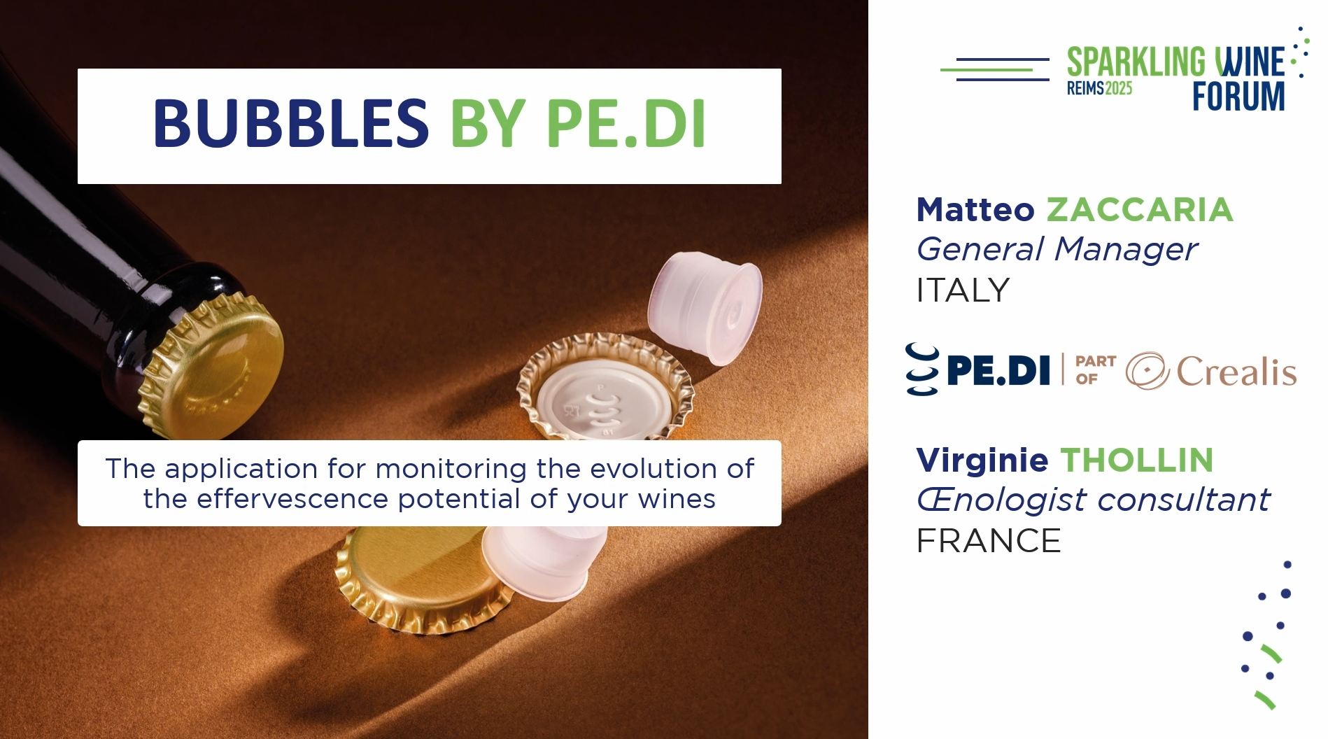 Bubbles, the Pe.Di application for monitoring the effervescence potential of your wines