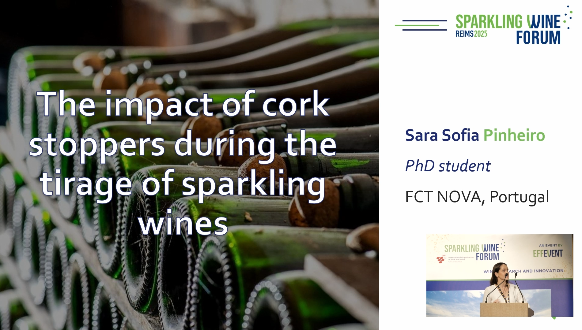 The impact of corks during the tirage of sparkling wines