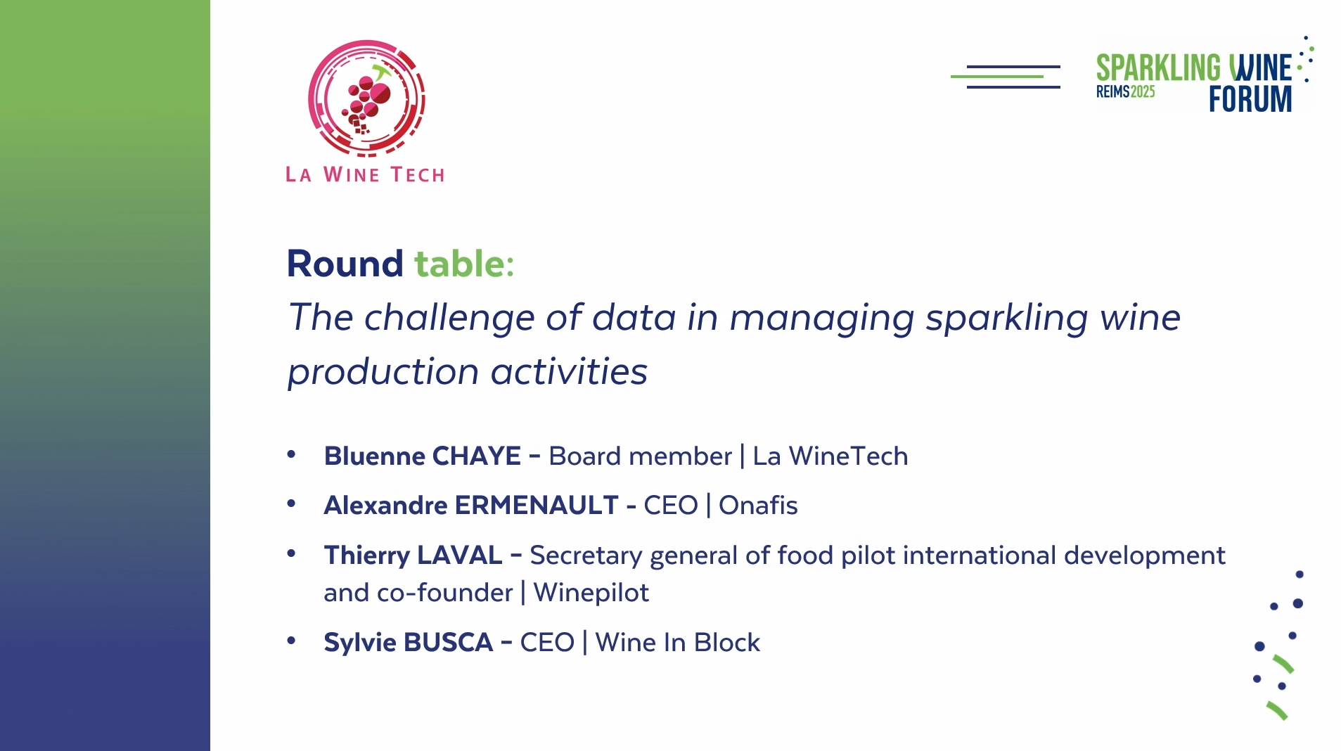 The importance of data in managing sparkling wine production activities