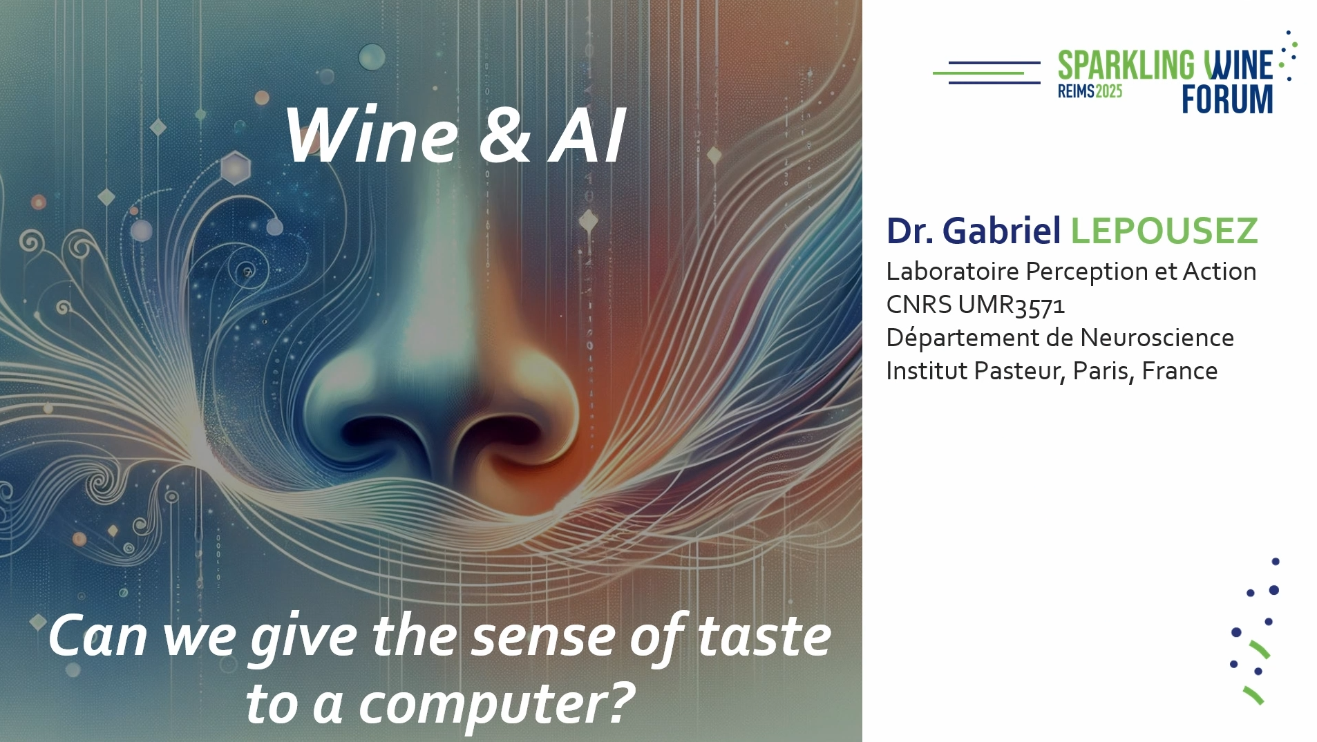 Can an artificial intelligence be given a sense of taste, and why?