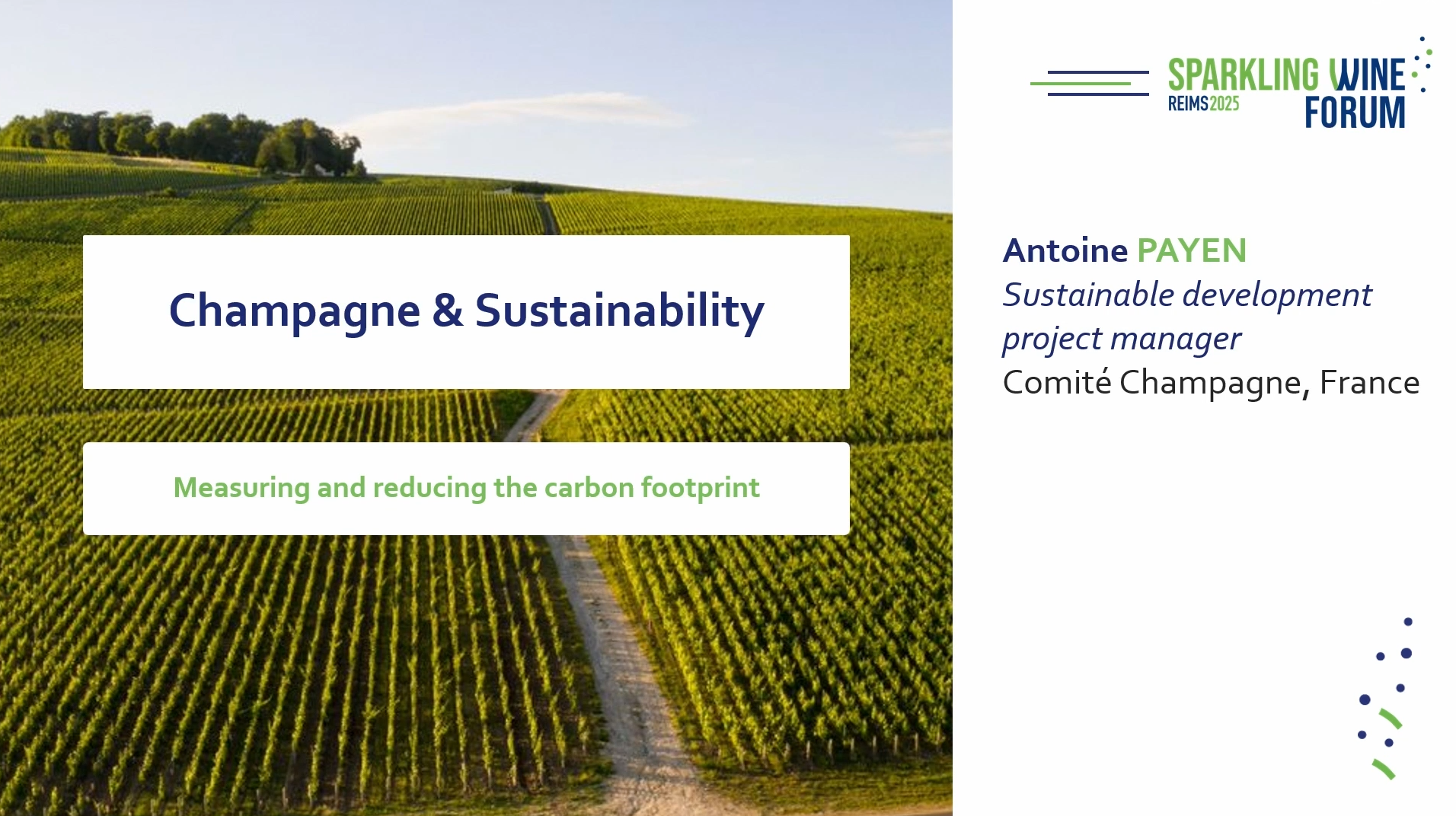 Champagne and sustainability: measuring and reducing the carbon footprint