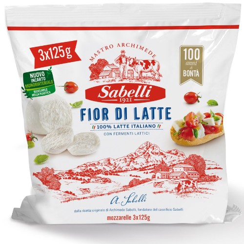 Mozzarella 3x125g Sabelli