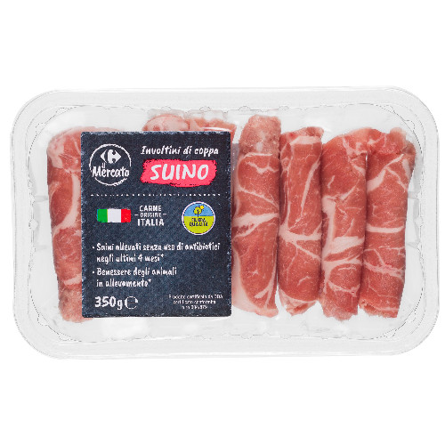 Involtino di coppa di suino Filiera Qualità Carrefour Il Mercato g 350 atp (8 pezzi)