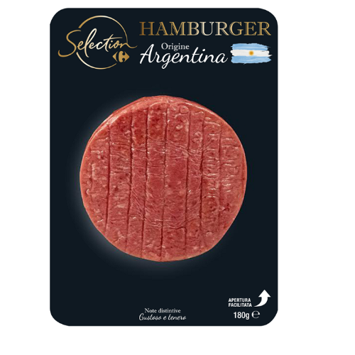 Hamburger Origine Argentina Section CARREFOUR g 180 skin