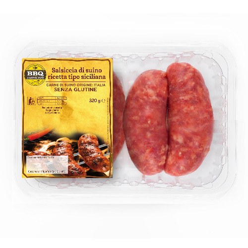 Salsiccia di suino ricetta tipo siciliana CARREFOUR BBQ I love You g 320 atp
