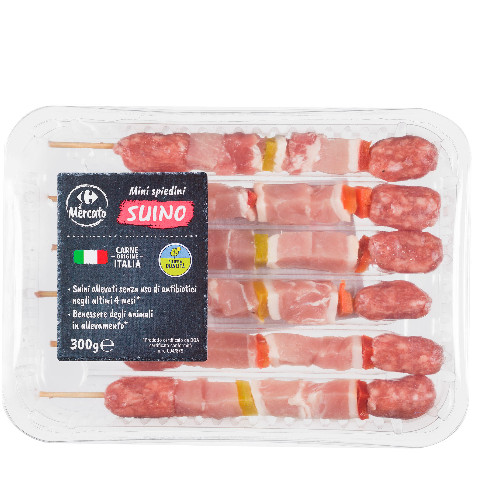 Mini spieidno suino Filiera Qualità Carrefour Il Mercato g 300 atp (6 pezzi)