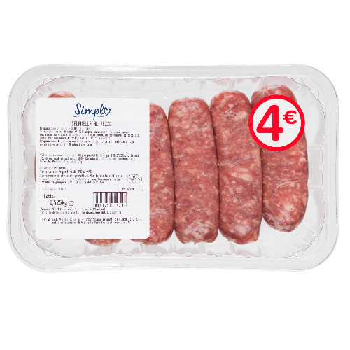 Salamella al pezzo di suino CARREFOUR Simpl g 525 atp