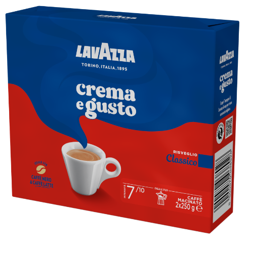 Lavazza Crema e Gusto Classico Caffè Macinato 2 x 250 g